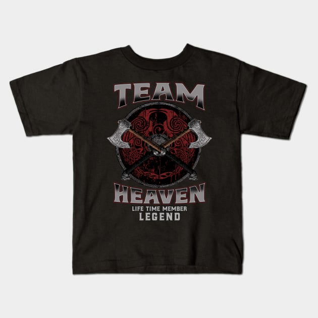 Heaven Name - Lifetime Member Legend - Viking Kids T-Shirt by Stacy Peters Art